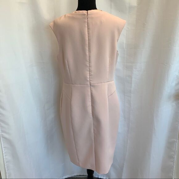 Hobbs Frida V-neck Shift Dress Pastel Pale Pink Sz 10 NWOT - Picture 9 of 17